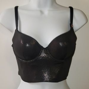 New Victoria's Secret Shimmery Black Bustier